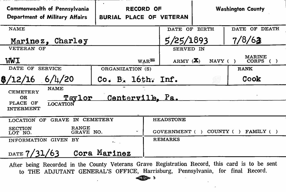 veteran burial